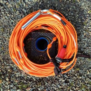Cable for borehole ERT survey